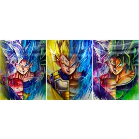 Anime Dragon Ball 3D Poster (3 in 1) - Vers.4