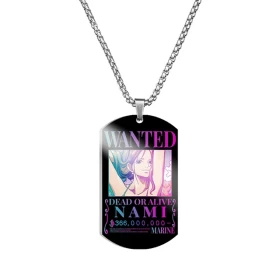 Anime One Piece: Nami WANTED Necklace 2