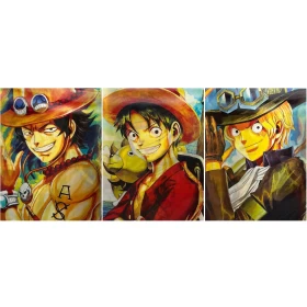 Anime One Piece: Monkey D. Luffy 3D Poster (3 in 1) - Vers.2