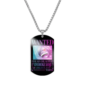 Anime One Piece: Sanji WANTED Necklace 2