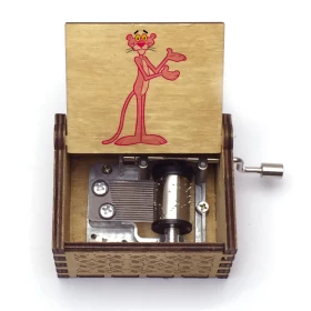 The Pink Panther Music box (Manual)- Wood