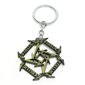 Metallica Ninja Star Logo Keychain