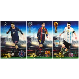 Lionel Messi 3D Poster (3 in 1) - Vers.1
