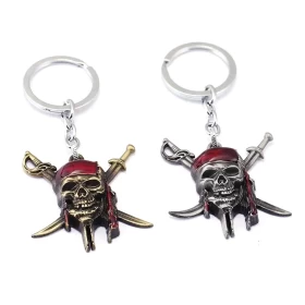 Pirates of Caribbean Skull Keychain