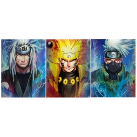 Anime Naruto 3D Poster (3 in 1) - Vers.5