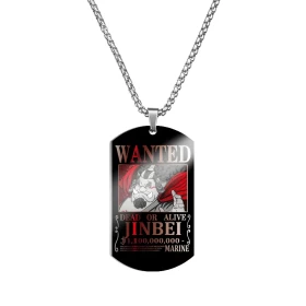 Anime One Piece: Jinbei WANTED Necklace 2