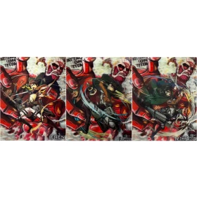 Anime Attack On Titan 3D Poster (3 in 1) - Vers.1