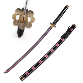 Anime One Piece: Roronoa Zoro's Shusui Toy Sword Full Wooden