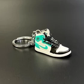 Sneakers Keychain (Cyan & Black)