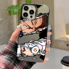 Anime One Piece: Luffy Gear 5 & Zoro Phone Case (For iPhone)