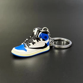 Sneakers Keychain (Deep Blue & White)