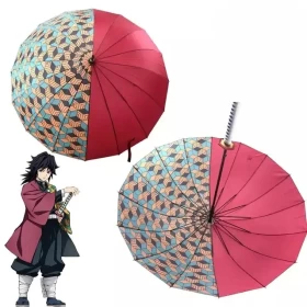Anime Demon Slayer: Tomioka Giyuu Katana Umbrella (Rain & UV Protection)