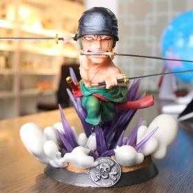 Anime One Piece: Roronoa Zoro'S Three Swords Style Figure