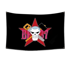 Anime One Piece: Franky's Jolly Roger Wall Flag