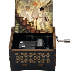 Anime The Promised Neverland Music box (Manual)- Wood