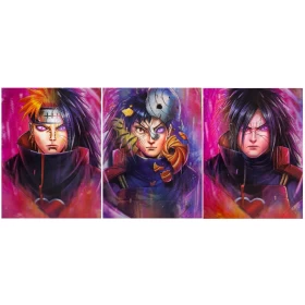 Anime Naruto 3D Poster (3 in 1) - Vers.4