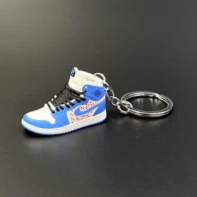 Sneakers Keychain (Blue & White) 2