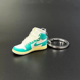 Sneakers Keychain (Cyan & White)
