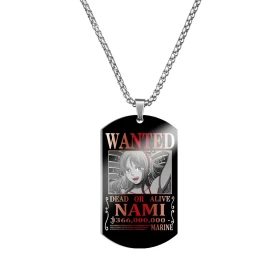 Anime One Piece: Nami WANTED Necklace 3