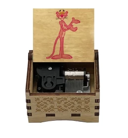 The Pink Panther Music box (Automatic)- Wood