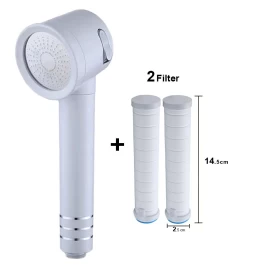 Adjustable Pressurized Rainfall Shower Head Water Saving Filter Spray Nozzle Hand-held High Pressure Can Rub Back SPA Nozzle Shower Head