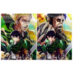 Anime Attack On Titan 3D Poster (2 in 1) - Vers.1