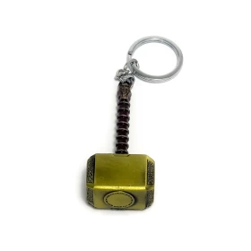 Thor's Hammer Keychain (Gold)
