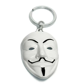 V For Vendetta's Anonymous Mask Keychain