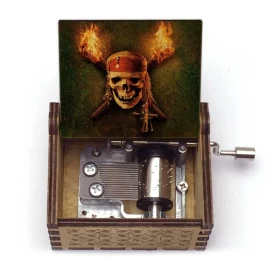 Pirates of the Caribbean Music box (Manual)- Wood