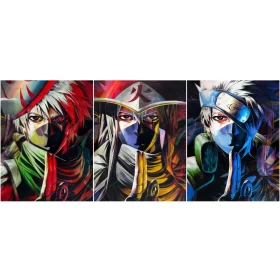 Anime Naruto 3D Poster (3 in 1) - Vers.3