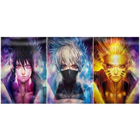 Anime Naruto 3D Poster (3 in 1) - Vers.1