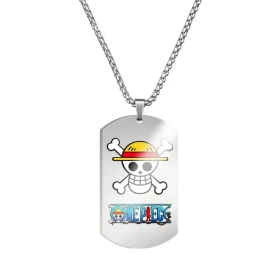 Anime One Piece: Monkey D. Luffy's Jolly Roger Necklace