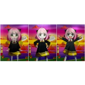 Anime Spy x Family: Anya Forger 3D Poster (3 in 1) - Vers.1