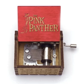 The Pink Panther Music box (Manual)- Wood