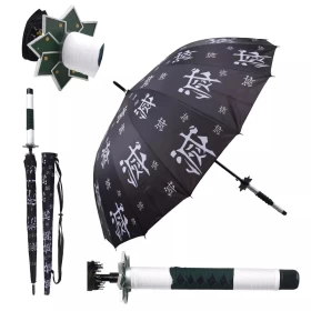 Anime Demon Slayer: Sanemi Shinazugawa Katana Umbrella (Rain & UV Protection)