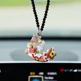 Anime One Piece: Pirates Boat Going Merry/Thousand Sunny Ship Car Pendant