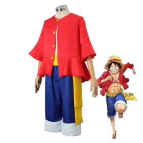 Anime One Piece: Monkey D. Luffy Costume Set (For Adults)