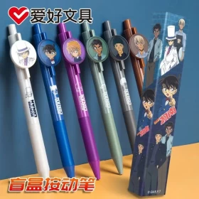 Anime Detective Conan Retractable Gel Pen 0.5mm Black 05 (1pcs Only)