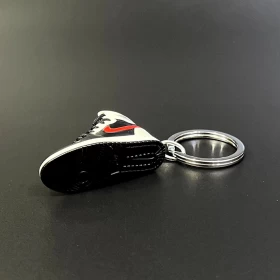 Sneakers Keychain (Black, Red & White)