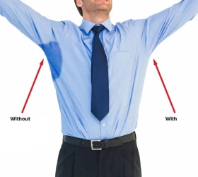 Sweatproof T-Shirt for Men (V-Neck): Guaranteed Underarm Protection