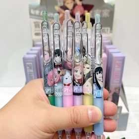 Anime Spy x Family Gel Pen 0.5mm Black Ink Office Study Stationery Supplies High Quality (1pcs Only)