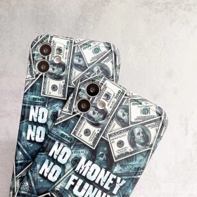 Dollars No Money No Funny Back Cover (For iPhone XR, X-XS, X-XS Max)